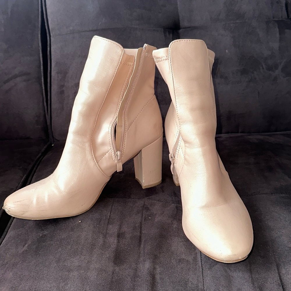 Size 10 tan ankle booties